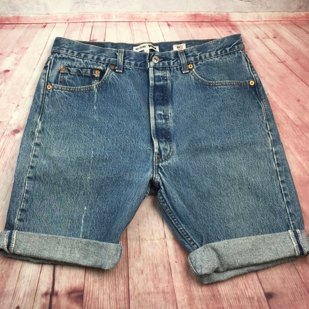 ➡️Re/Done Levi’s Rolled Long Short Size 26